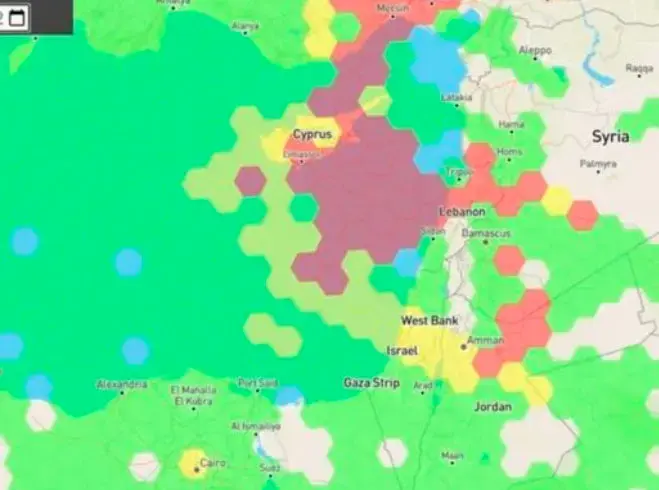 Afectación al tráfico aéreo del aeropuerto Ben Gurión por jamming GNSS (Fuente: GPS World)